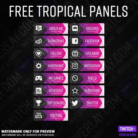 Free Twitch Panels .